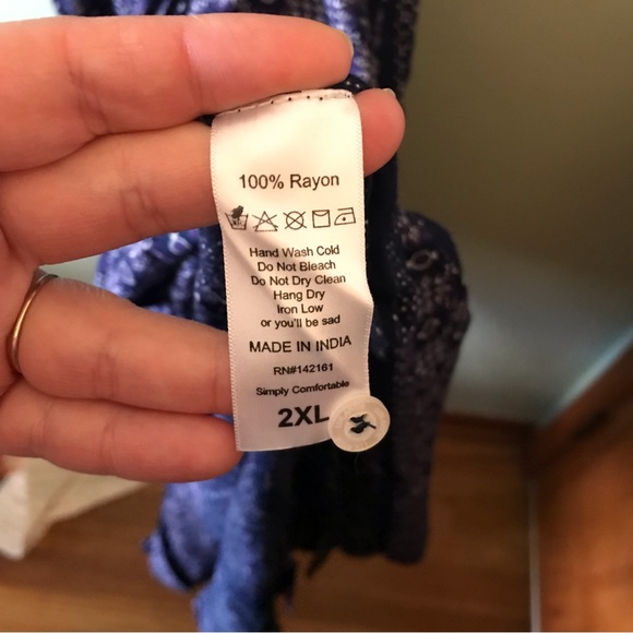 Shirt Dress with Pockets, LuLaRoe, 2XL - Picture 4 of 6